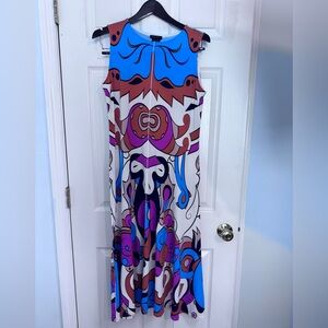 Eva Varro Multicolor Abstract Dress